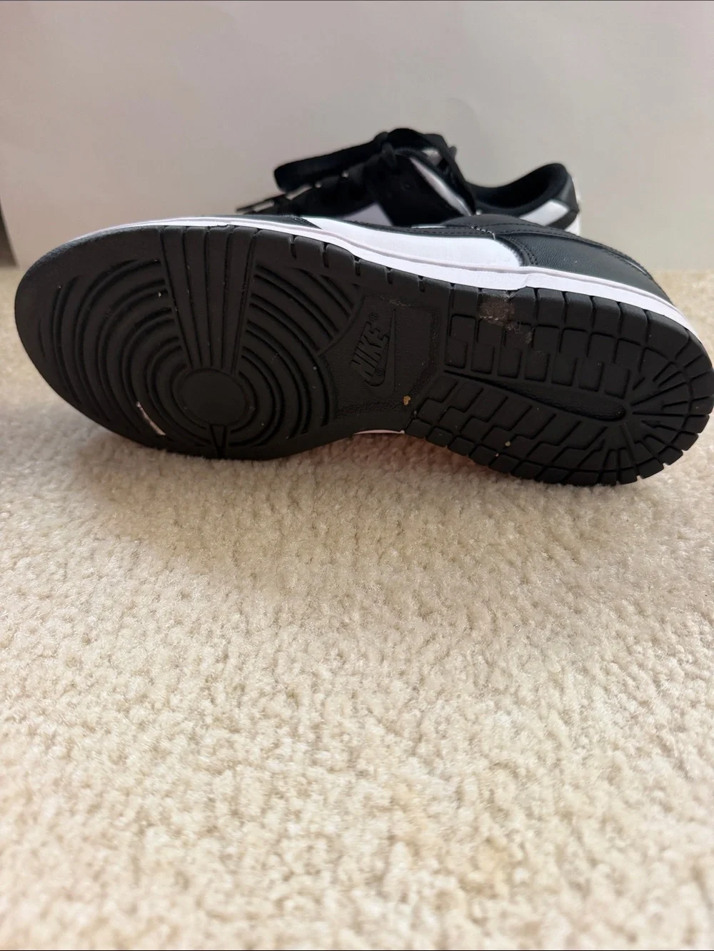 Nike White/Black Dunk Low Retro Sneakers